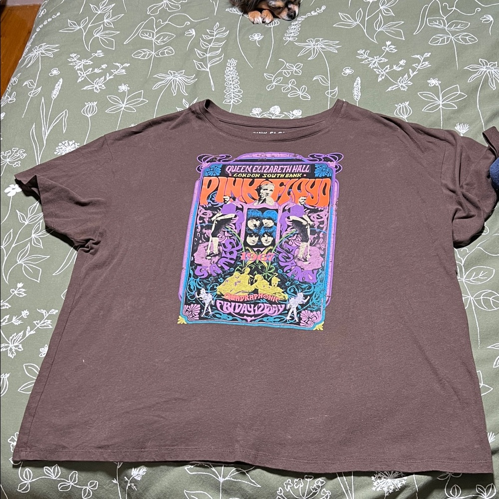 Pink Floyd Brown Cotton Tee XXL